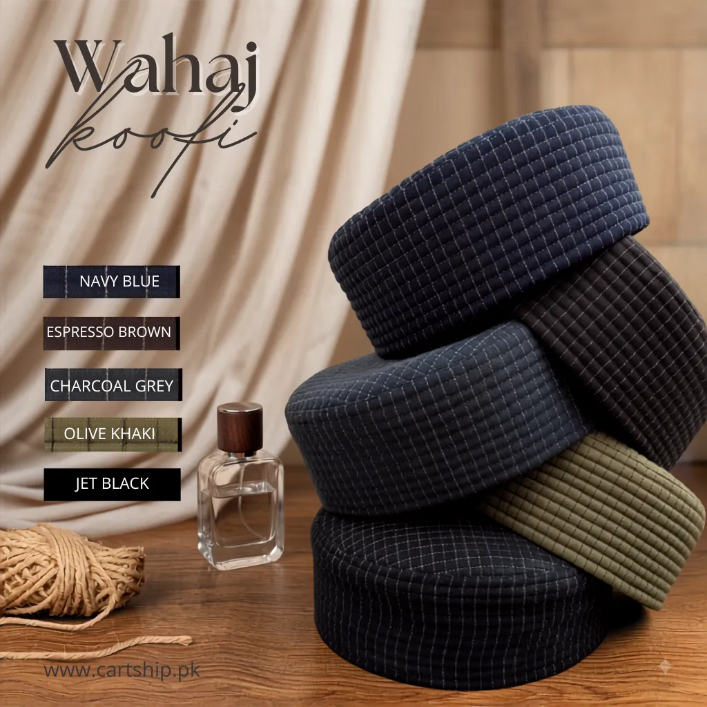Wahaj Classic Embroidered Koofi Cap