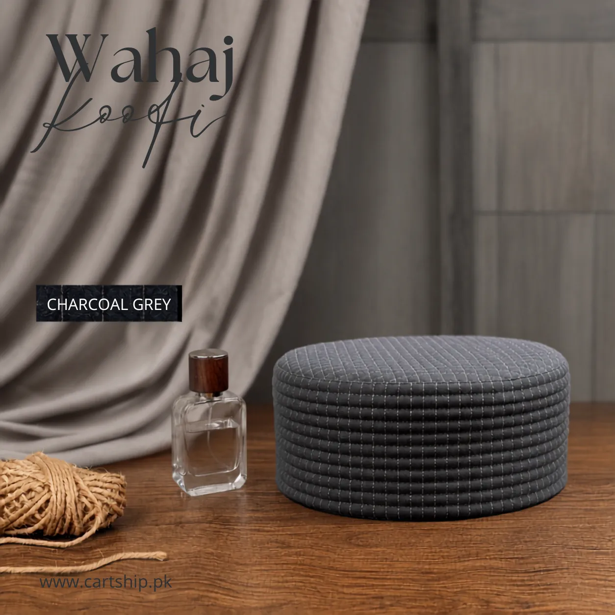 Wahaj Classic Embroidered Koofi Cap
